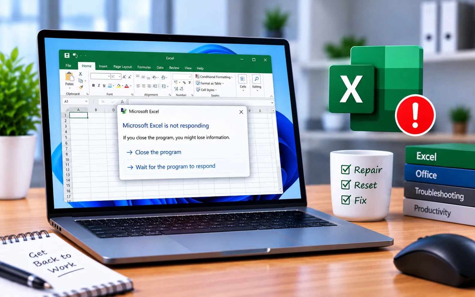 Microsoft Excel not working fix